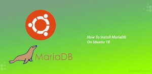 Install MariaDB On Ubuntu 18