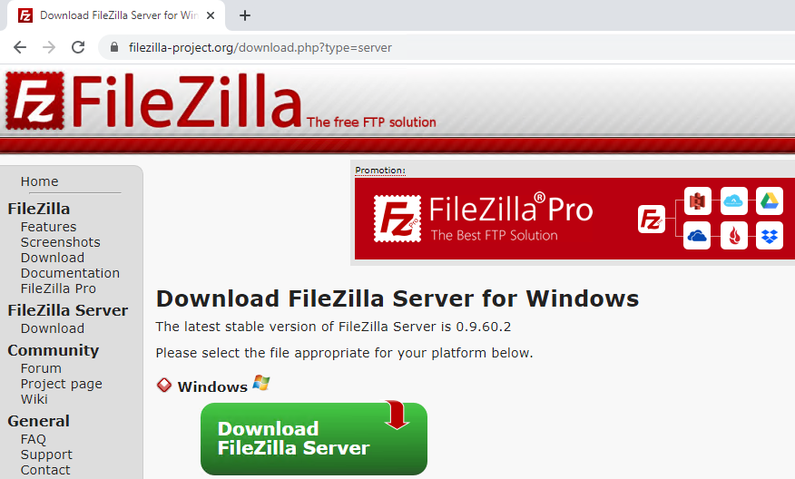 filezilla free download for windows 10