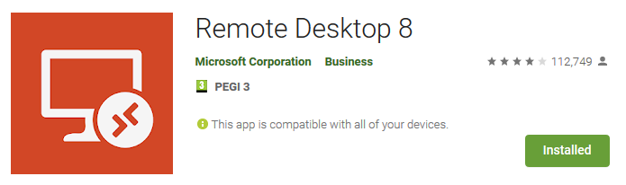 microsoft remote desktop connection to android