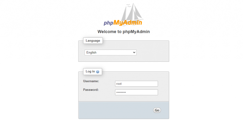 phpmyadmin web interface