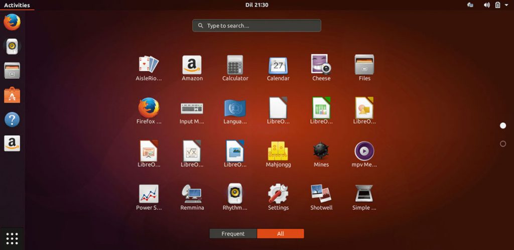 ubuntu Linux Desktop