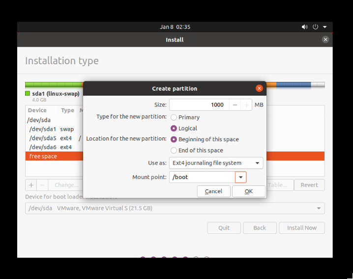 Allocate boot memory