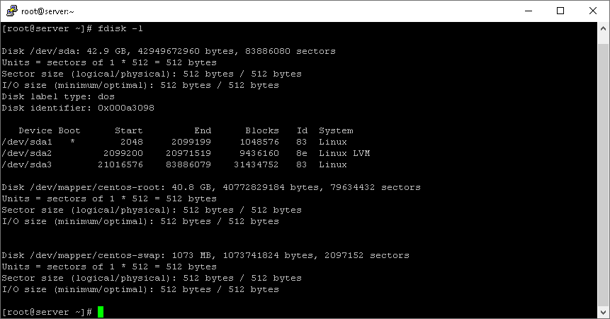 Iist disks to test disk speed in CentOS 7