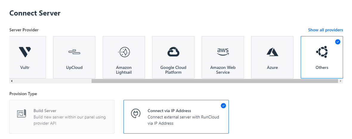 4 RunCloud Server providers