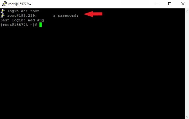 putty change password