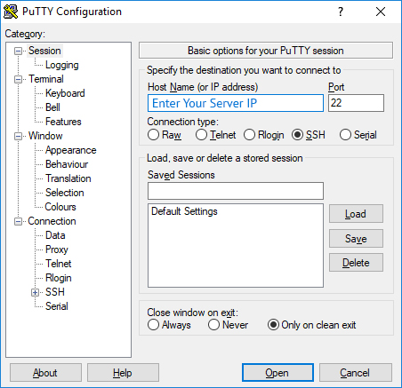 Change password Linux VPS with Putty