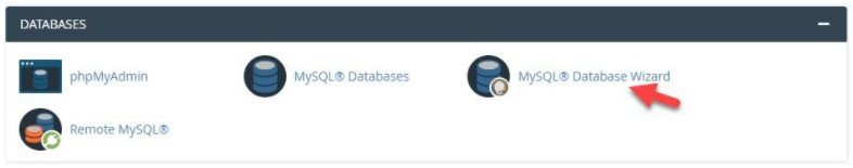 cPanel MySql wizard