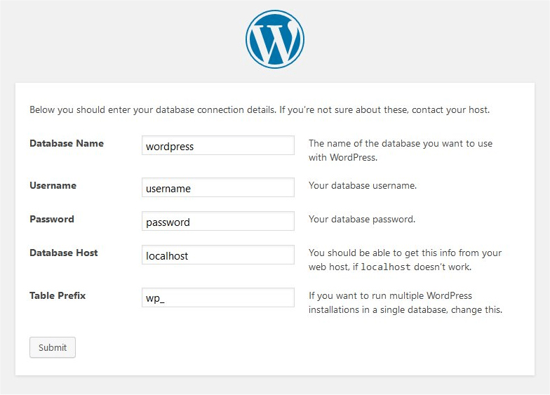 wordpress import db