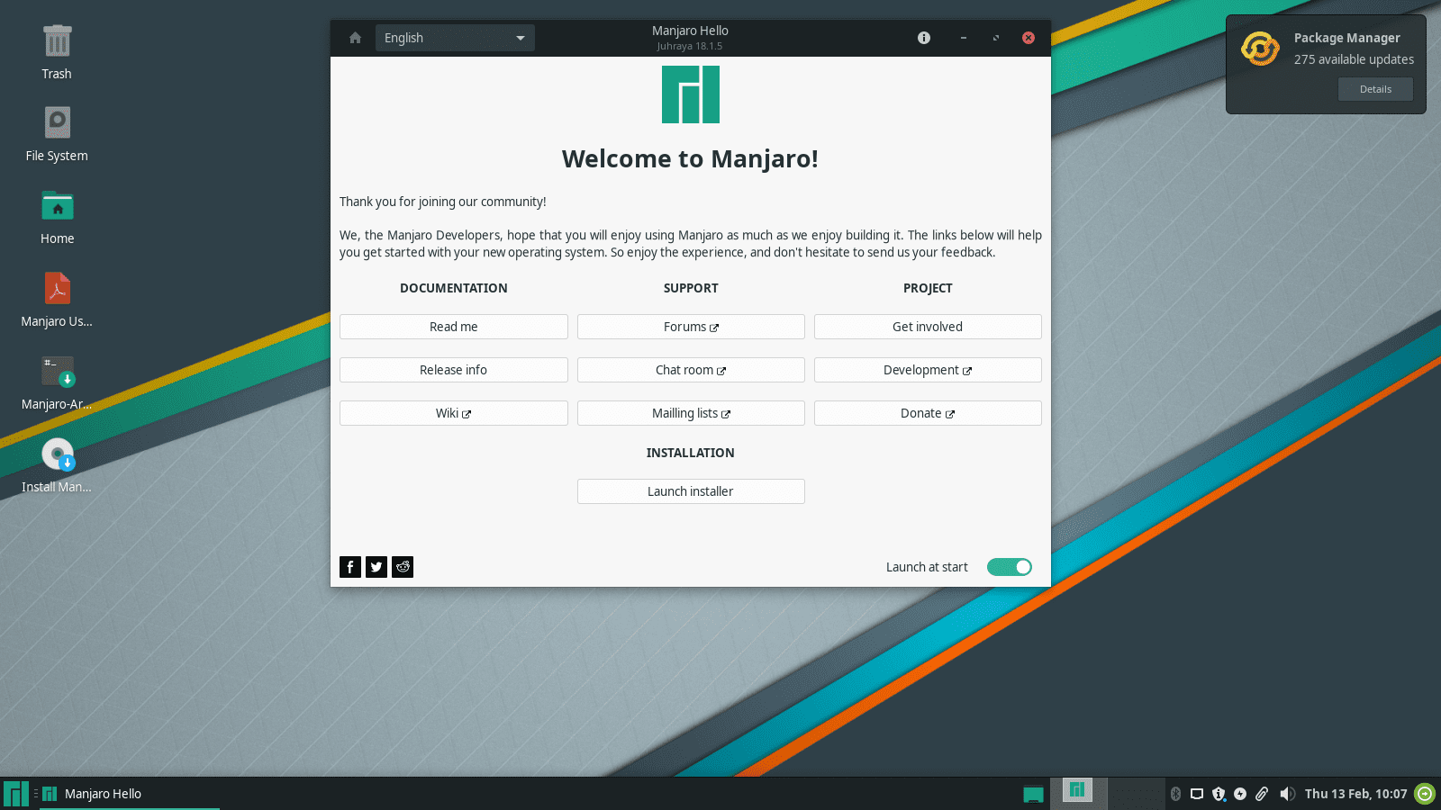 Manjaro Beautiful Desktop