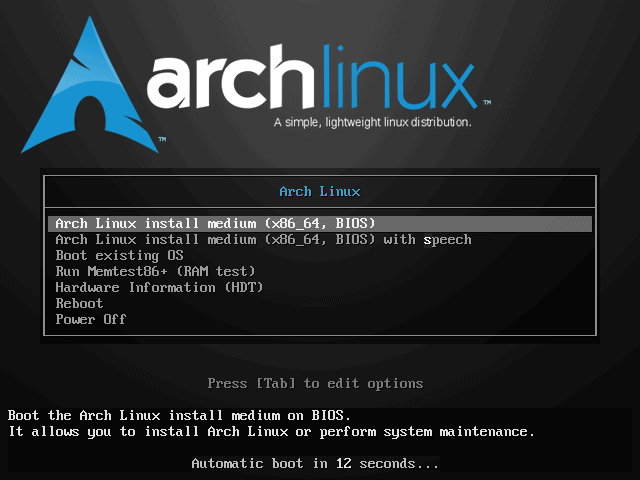 how install arch linux