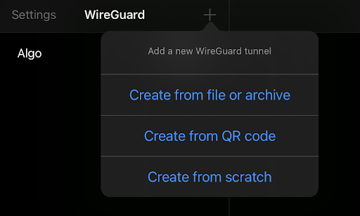 WireGuard Configuration on mobile