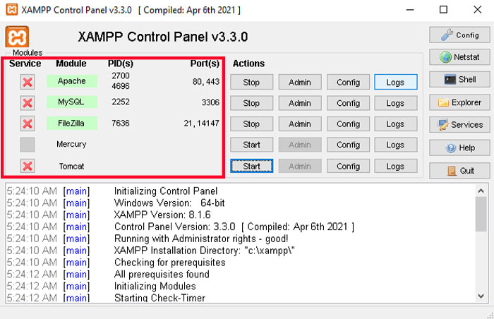 Install and Configure Xampp on Windows Server