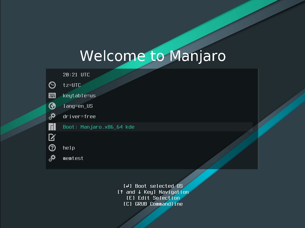 how to install manjaro linux