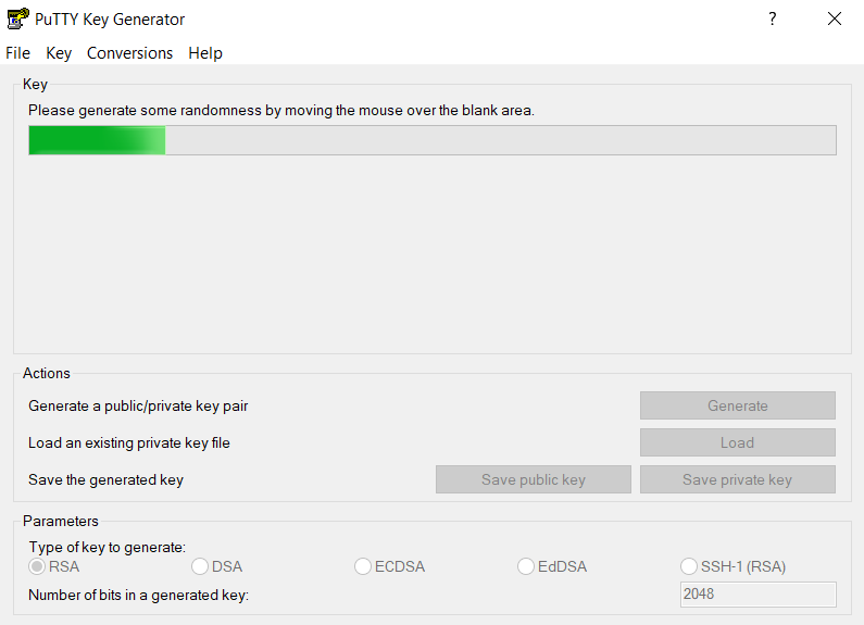 PuTTY Key Generator