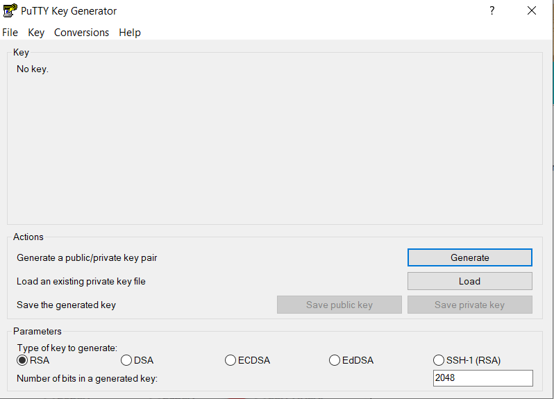 Windows generate ssh key. Генерация ключа Putty.