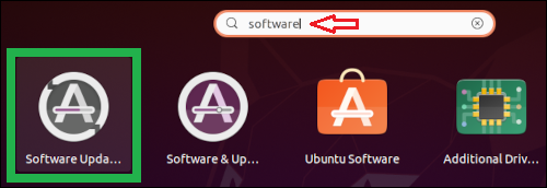 ubuntu search software update