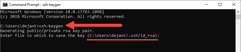 use OpenSSH to generate an SSH Key Pair