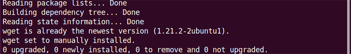 wget command line tool installation
