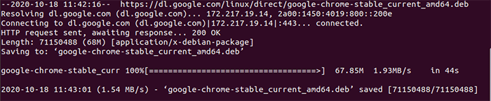 downloading the latest stable Package of Google Chrome on Debian/Ubuntu