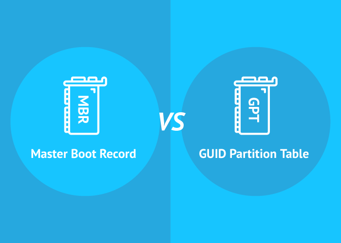 Comparison of GPT and MBR