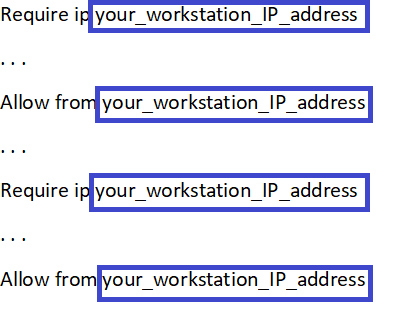 Restrict IP Addresses