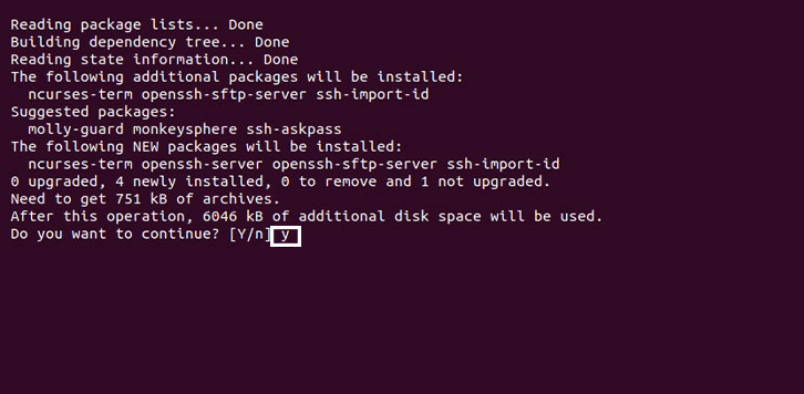 Installing SSH on Ubuntu