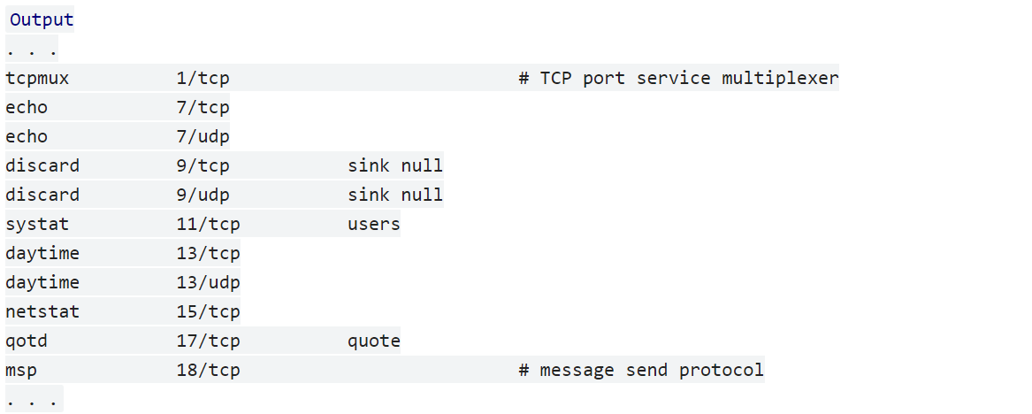 Nmap Common ports