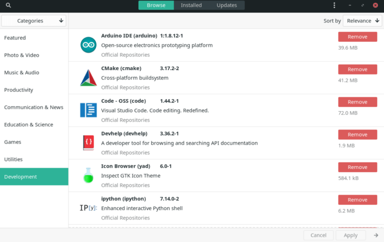 Manjaro Package Managerinstallremove Software With Pacman 4689