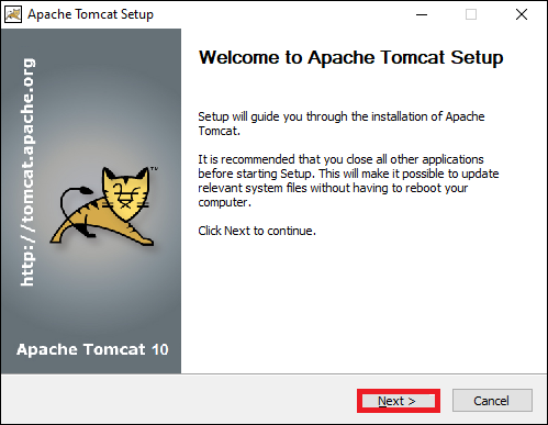 Install Tomcat Using the Windows Service Installer