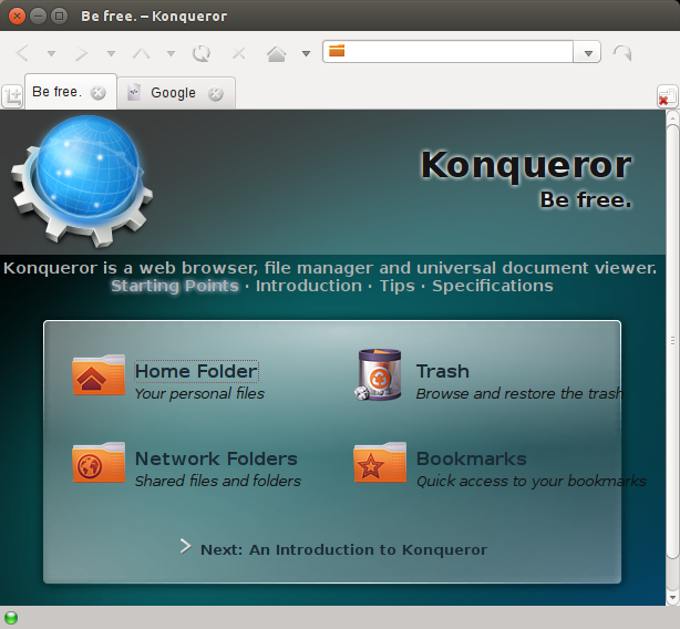 Konqueror Web Browser