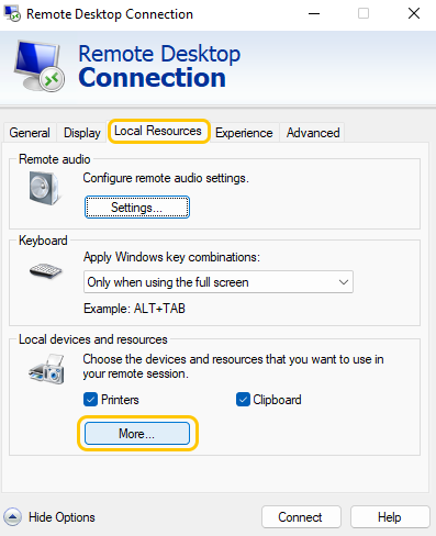 Transfer Files using Remote Desktop