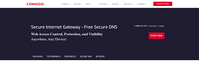 Comodo Secure DNS as fastest DNS for gaming