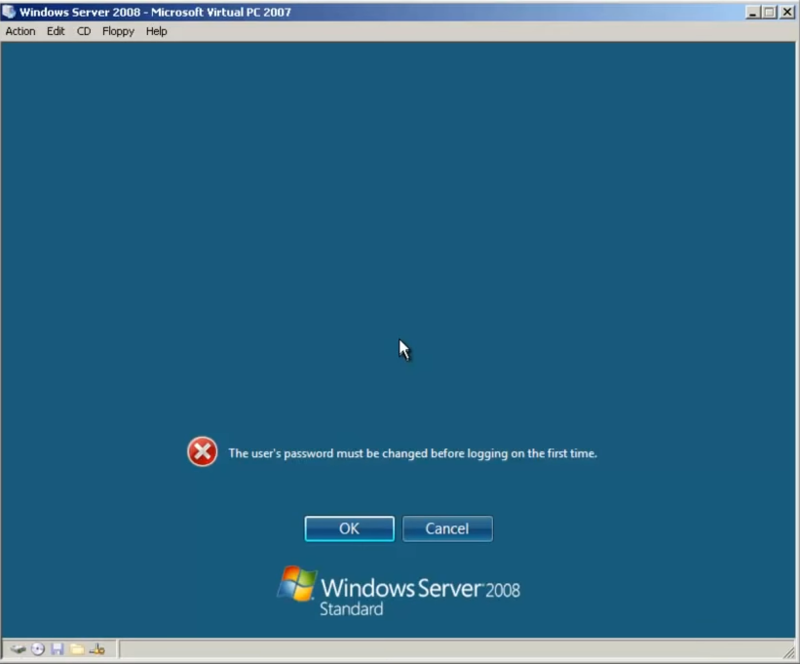Change Paswword on Windows Server 20008 and 2008 R2