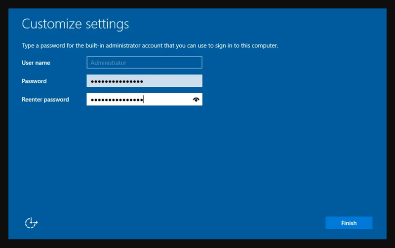 Customize Settings on Windows Server 2019 