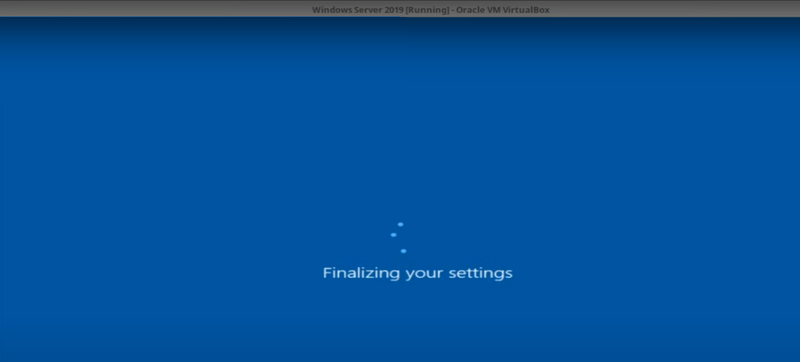 Finalize windows Server 2019 Installation