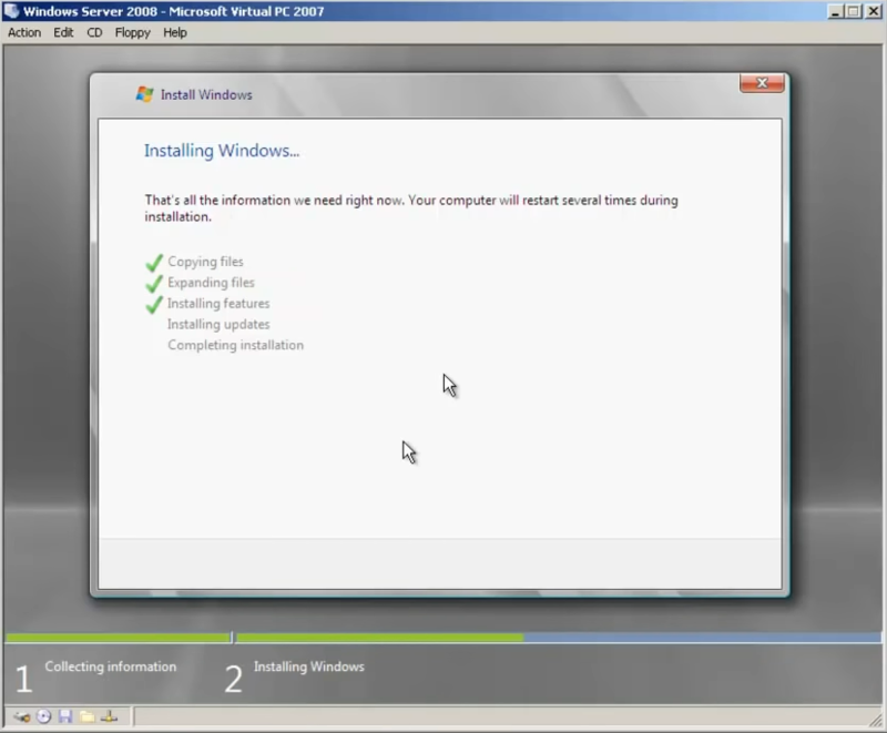 Installing Windows Server 2008 and 2008 R2