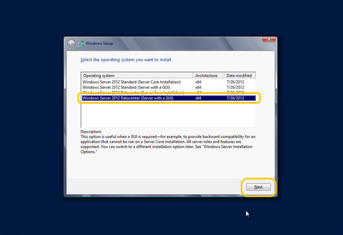Windows Server 2012/2012 R2 Installation