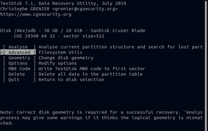 restore files in linux