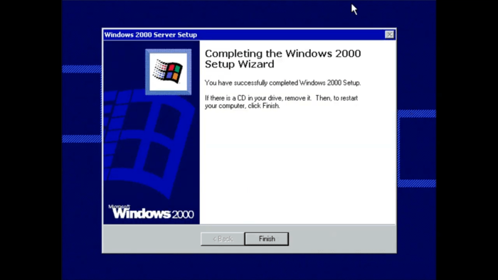 Microsoft Windows 2000 server installation