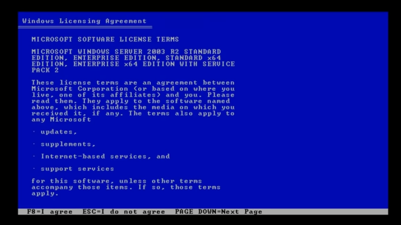 Windows Licensing Agreement