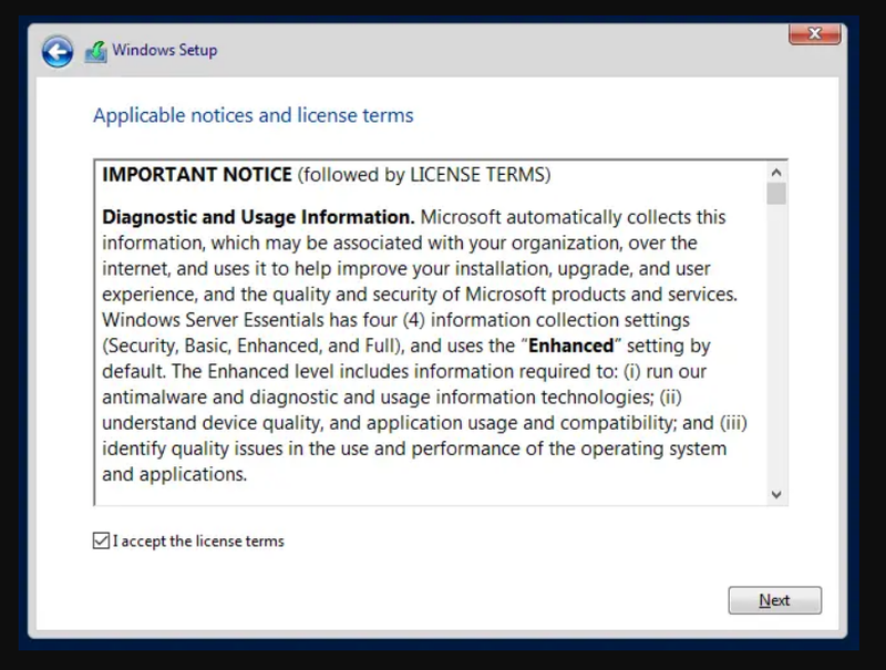 Windows Server 2019 License Agreement