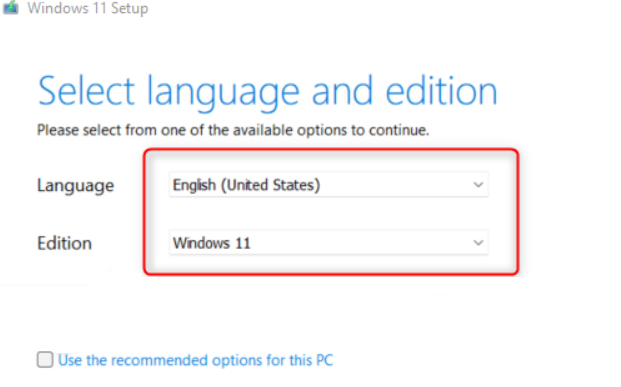 how to set up language on Windows 11