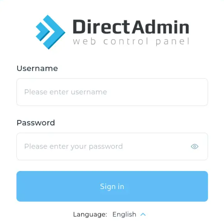 How to Access the DirectAdmin Control Panel
