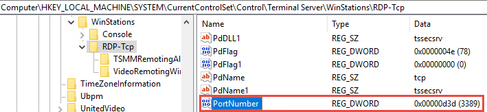 How to Check the RDP listener port