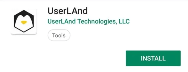 Install Linux on Android devices by UserLAnd