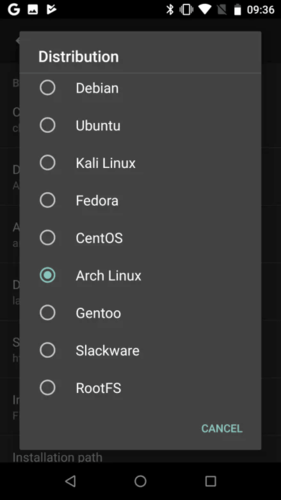 Installing Linux on rooted Android devices