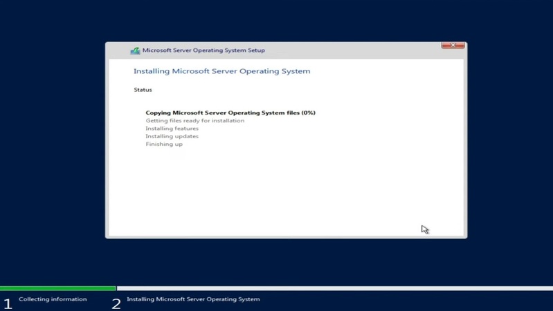 Install Windows Server 2022 OS