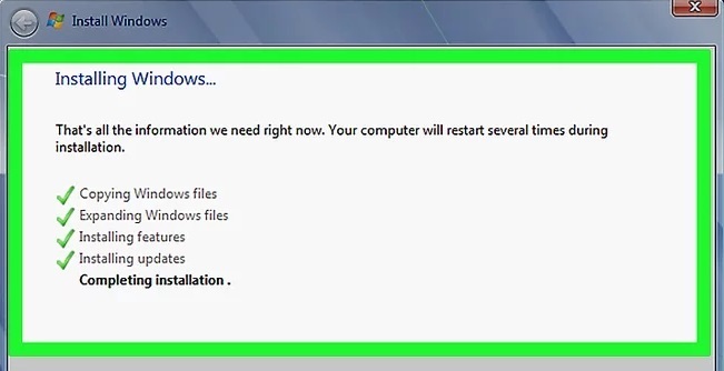 Install Windows on your preferred hard drive and partition