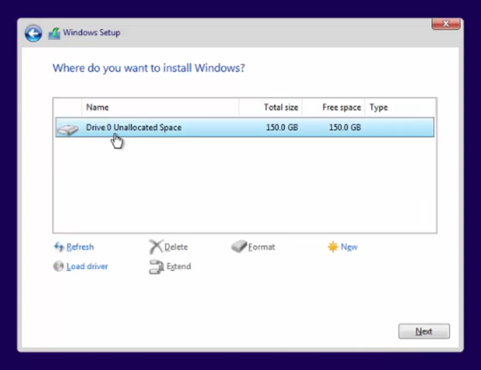 Windows 10 Installation