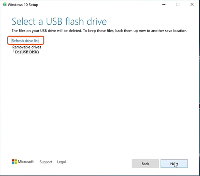 Windows 10 Installation using bootable USB